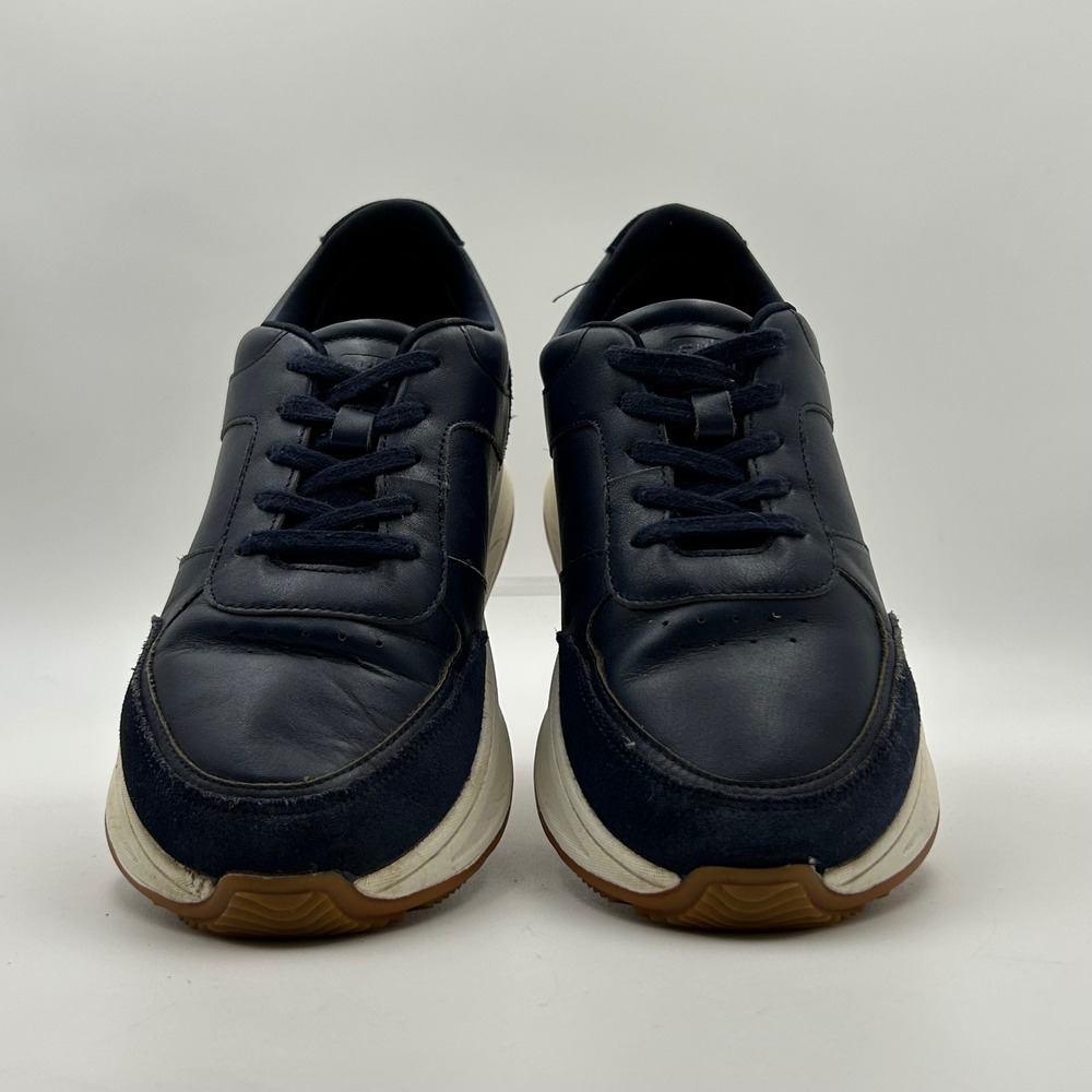 FitFlop Vitamin FF Sneakers Womens Sz 9 Navy Blue Leather Suede Comfort Walking - Picture 4 of 9